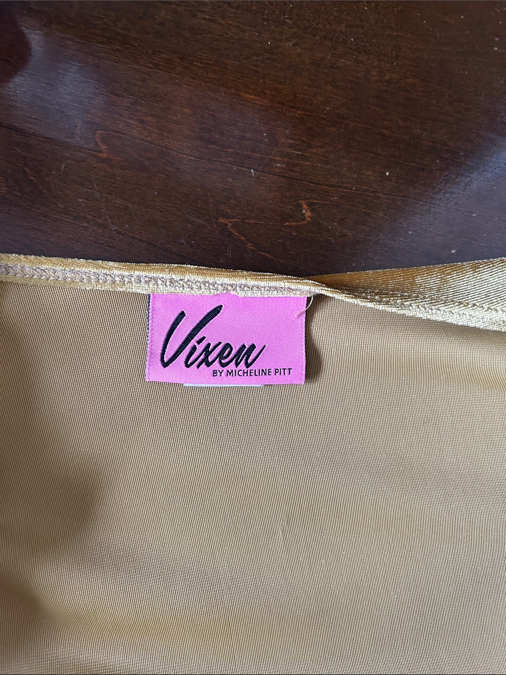 Vixen by Michelline Pitt - Wrap top in Gold - Picture 5 of 8